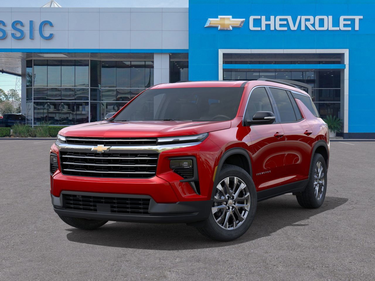 2026 Chevrolet Traverse LT Red at Classic Elite Chevrolet Sugar Land