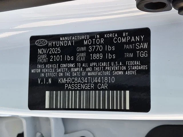 New 2026 White Hyundai SEL image 20