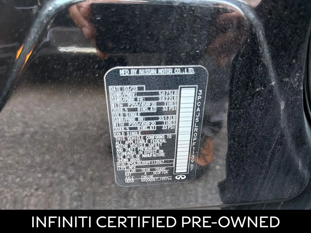 Certified Used 2023 Mineral Black INFINITI SENSORY image 9