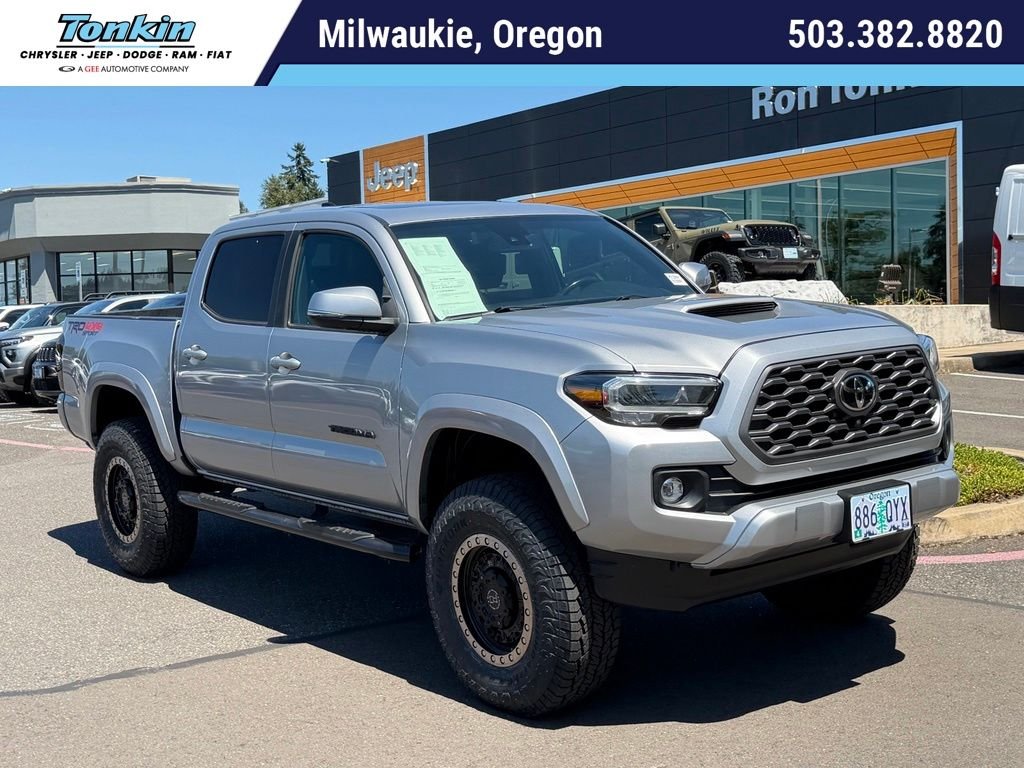 Used 2021 Silver Sky Metallic Toyota TRD Sport image 1