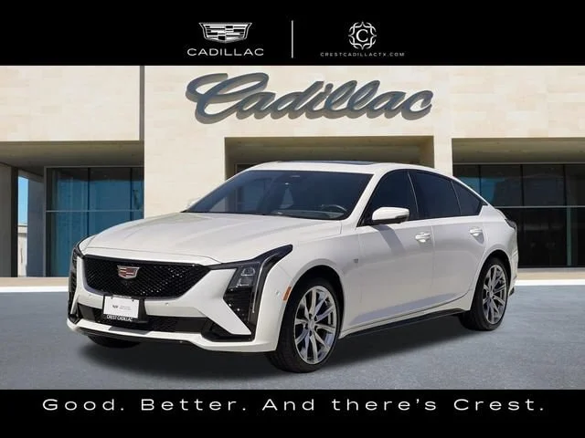 Used 2025 Crystal White Tricoat CADILLAC Sport image 10