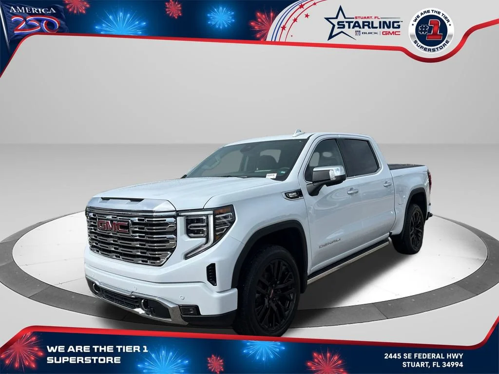 New 2026 Glacier White Tricoat GMC Denali image 1