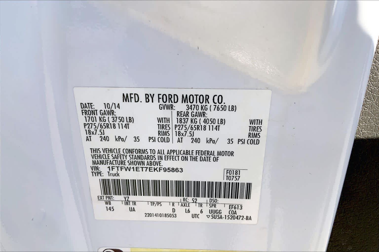 Used 2014 Oxford White Ford XLT image 34
