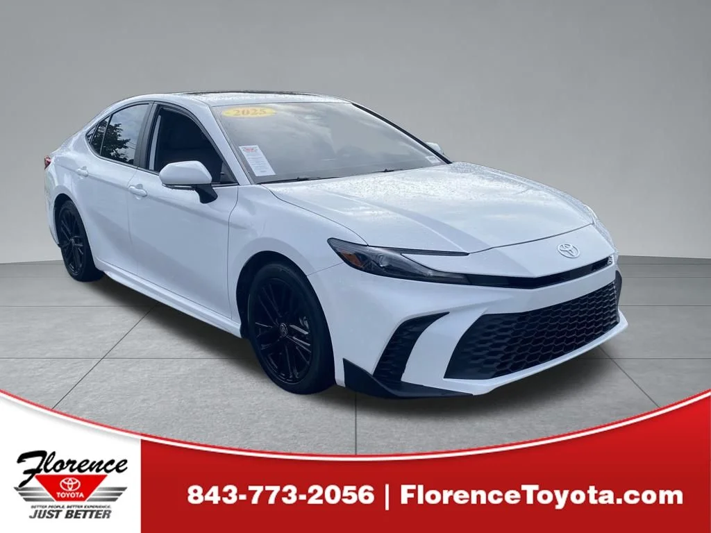 Used 2025 White Toyota SE image 1