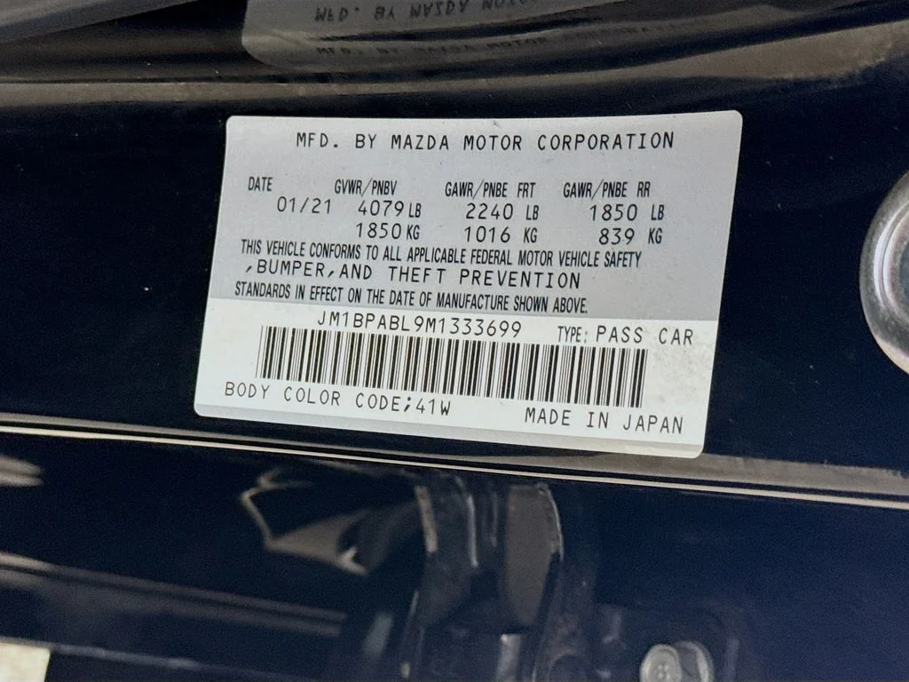 Used 2021 Jet Black Mica Mazda Select image 30