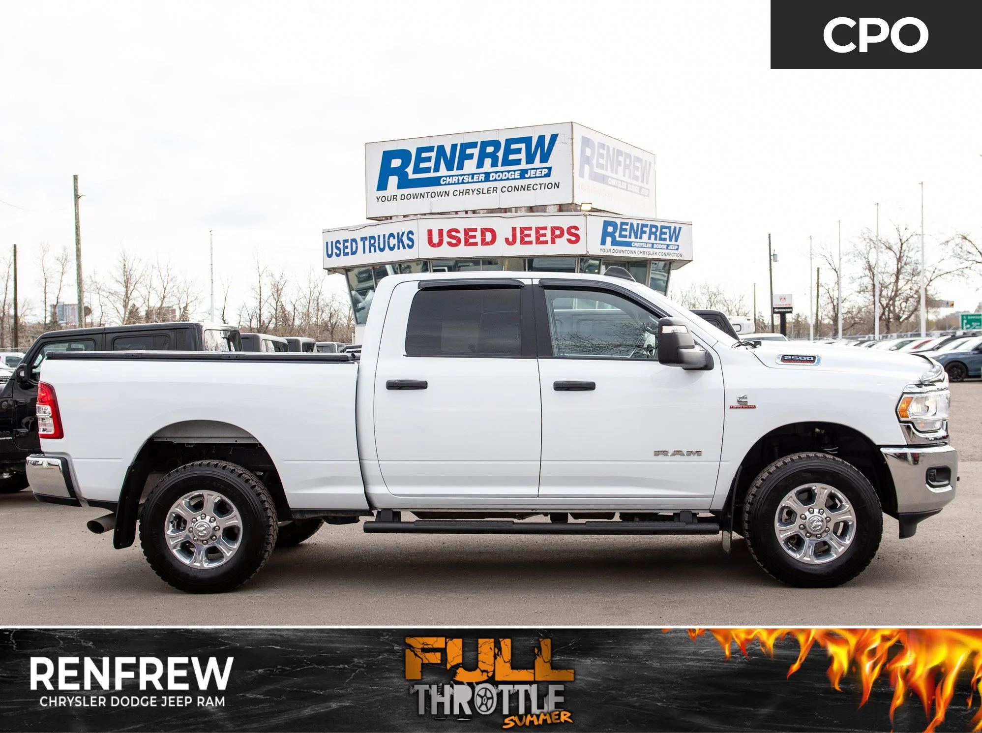 Certified Used 2023 White RAM Big Horn * No Accidents | Cummins Diesel | Apple CarPlay | Remote Start | Heated Seats image 1