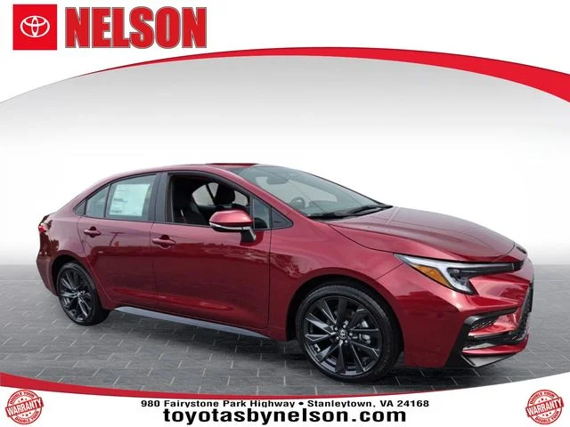 New 2026 Red Toyota SE image 1