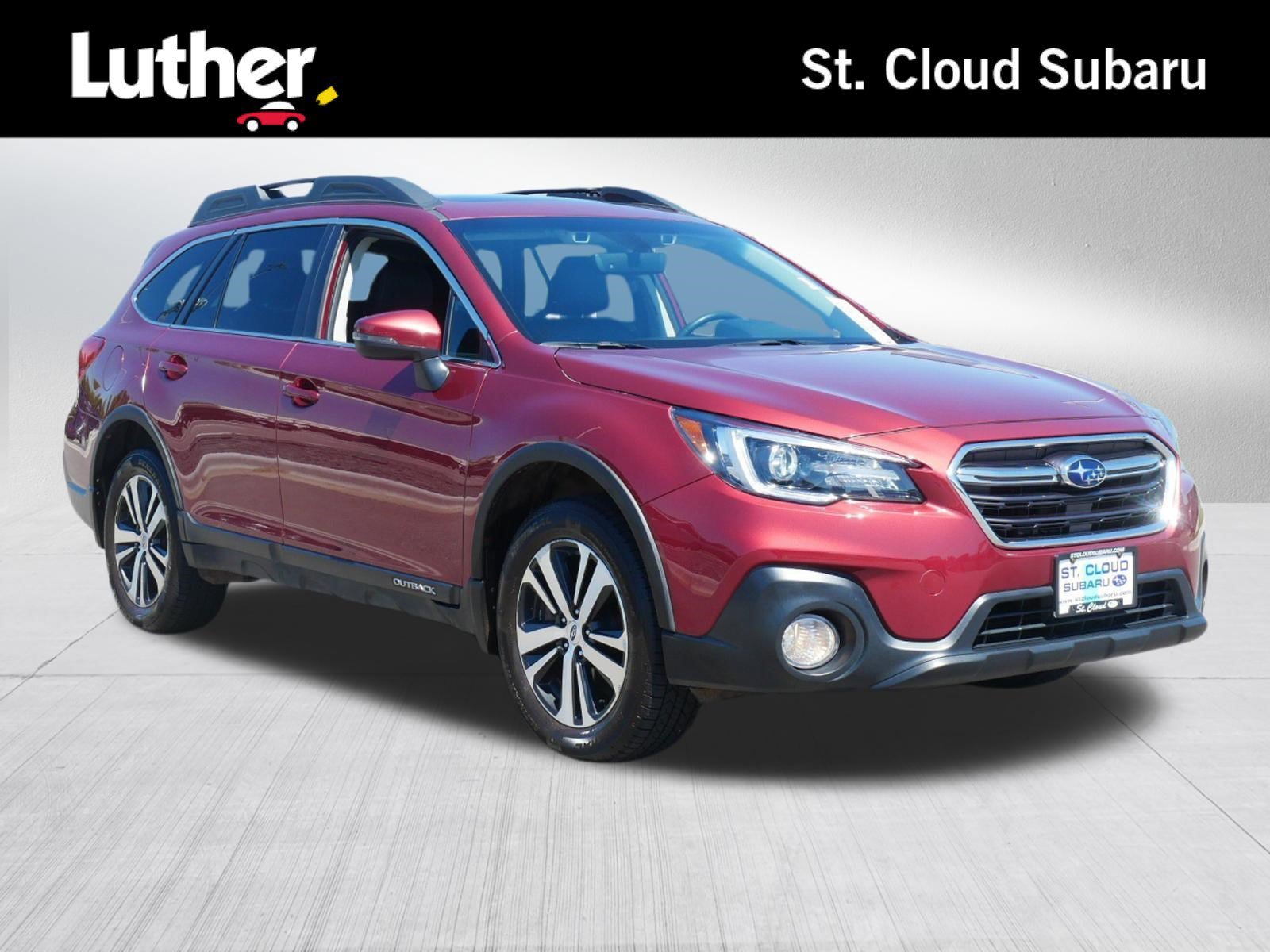 Used 2019 Crimson Red Pearl Subaru Limited image 1