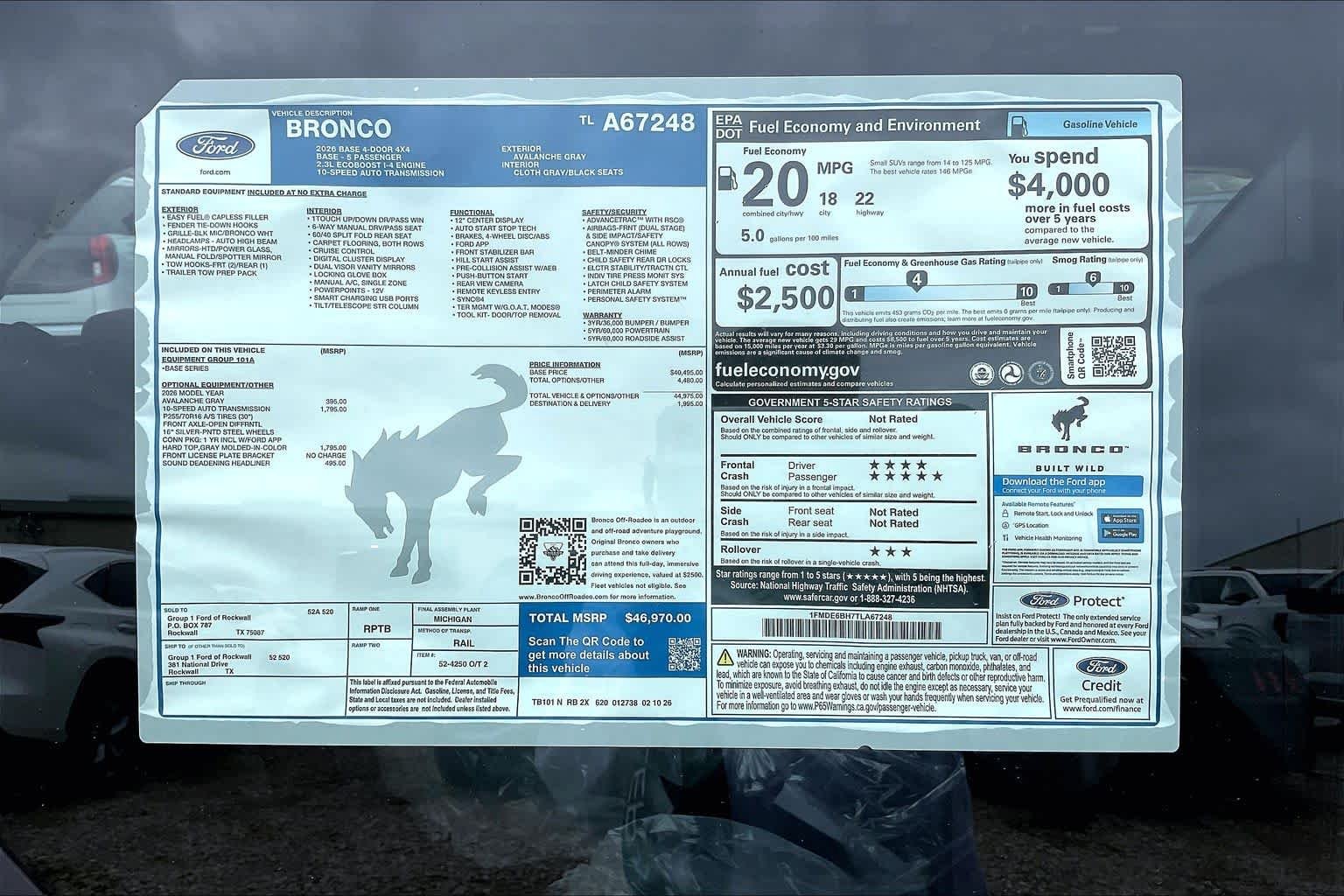 New 2026 Avalanche Ford Base image 20