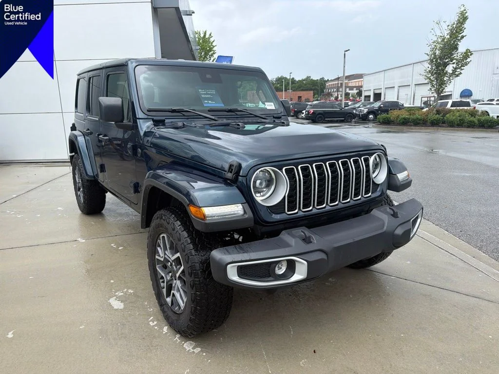 Certified Used 2025 Blue Pearl Jeep Sahara image 1