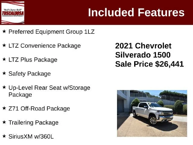 Used 2021 SUMMIT WHITE Chevrolet LTZ image 12