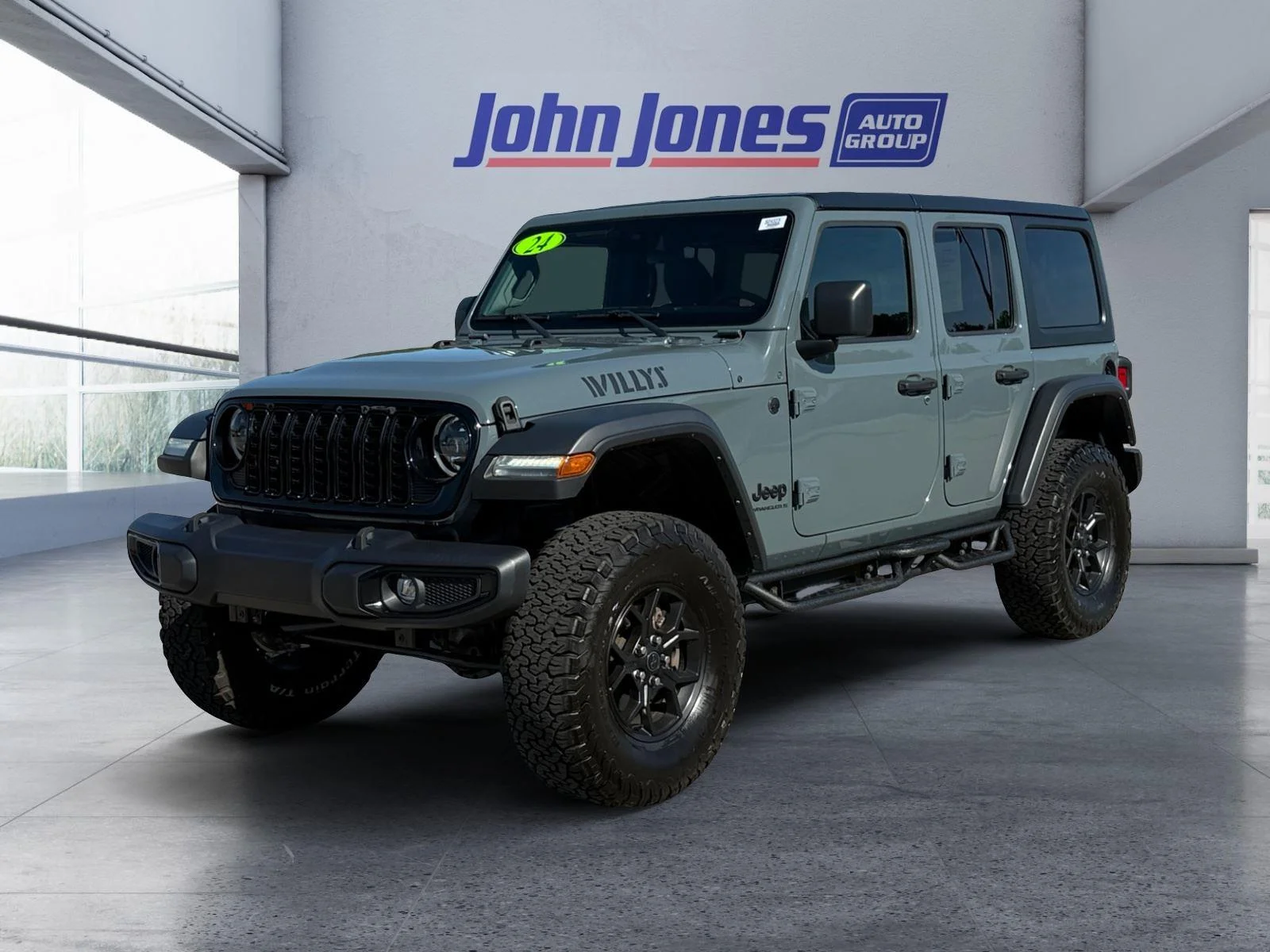 Used 2024 Gray Jeep 4-Door Willys 4x4 image 3