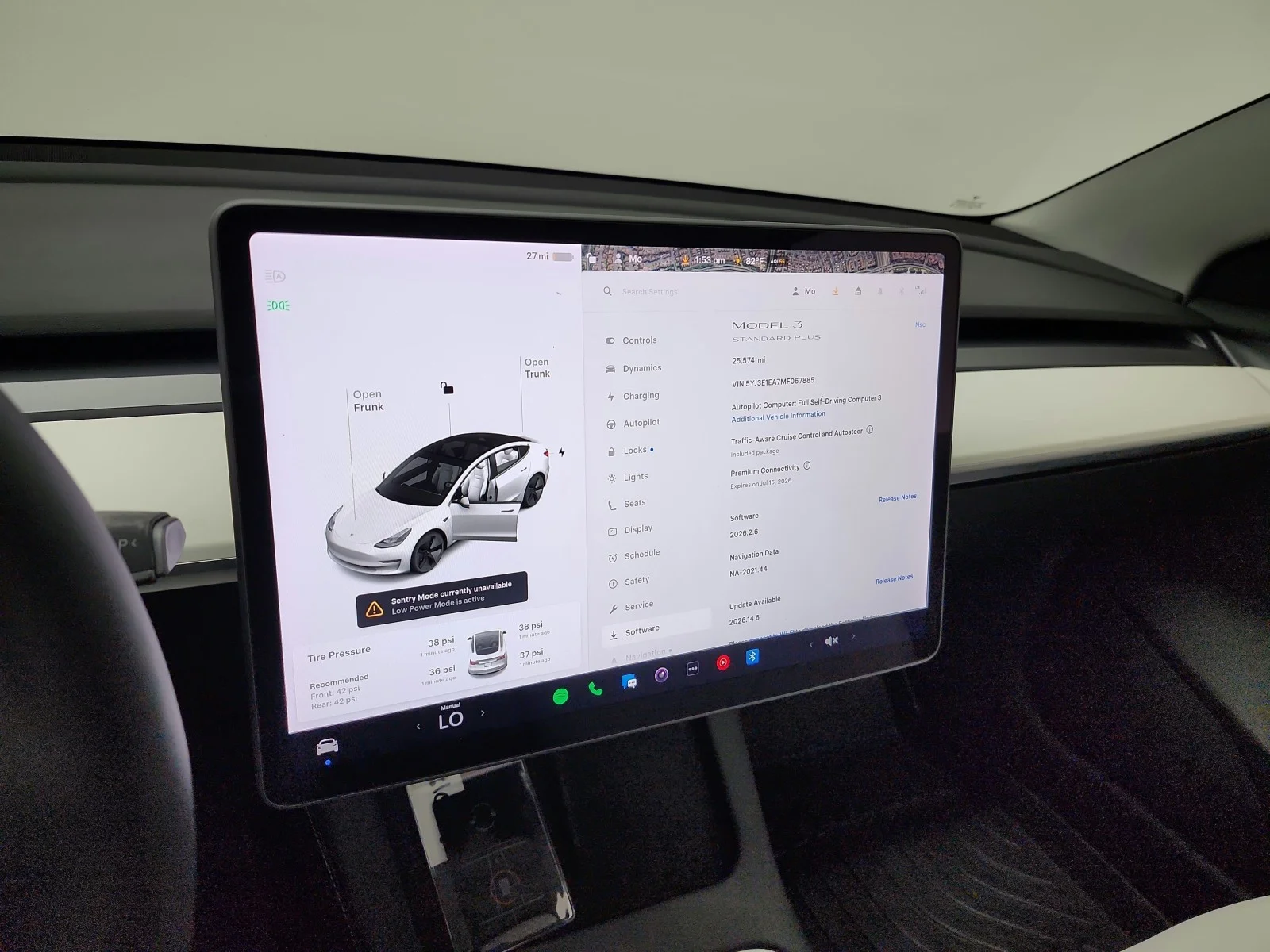Used 2021 Pearl White Multi-Coat Tesla Standard Range Plus RWD image 12