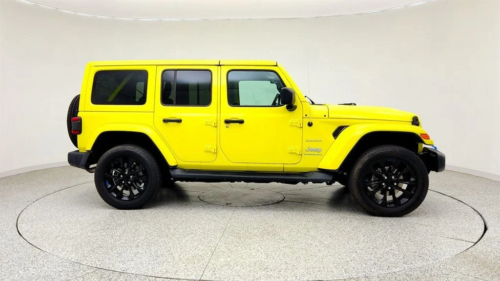 Used 2023 High Velocity Clearcoat Jeep Sahara 4x4 w/ Cold Weather Group & Body-Color Hard Top image 4