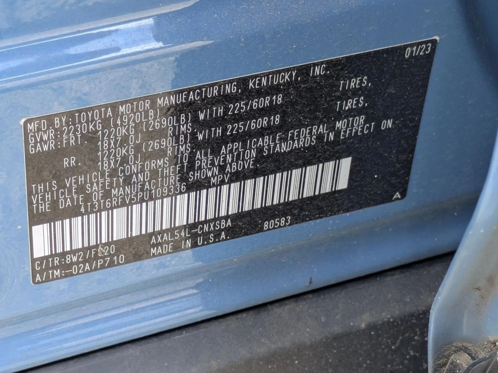 Used 2023 Cavalry Blue Toyota Hybrid SE image 16