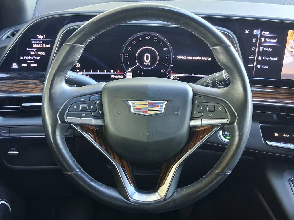 Used 2023 CRYSTAL WHITE TRICOAT Cadillac RWD Premium Luxury image 11