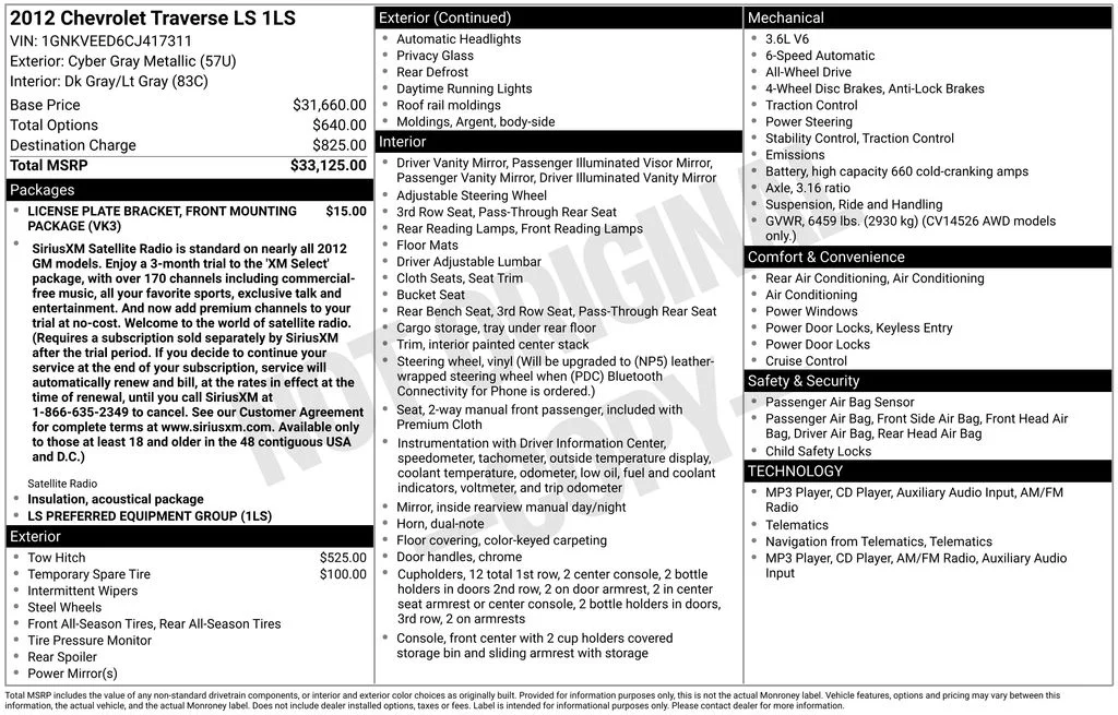 Used 2012 Gray Chevrolet LS image 2