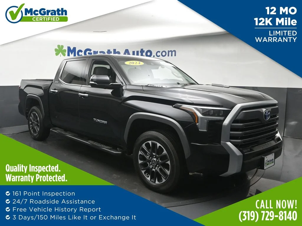 Certified Used 2024 Black Toyota Limited image 1
