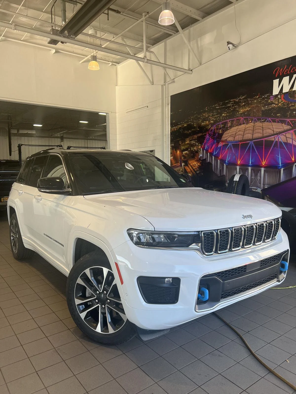 Used 2024 Bright White Clearcoat Jeep Overland image 48