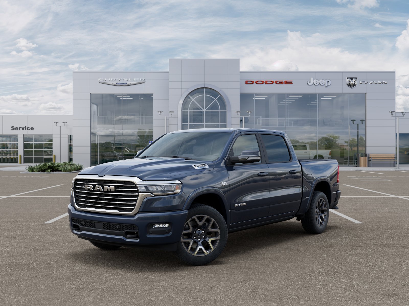 New 2026 Forged Blue Metallic Exterior Paint RAM Laramie image 22