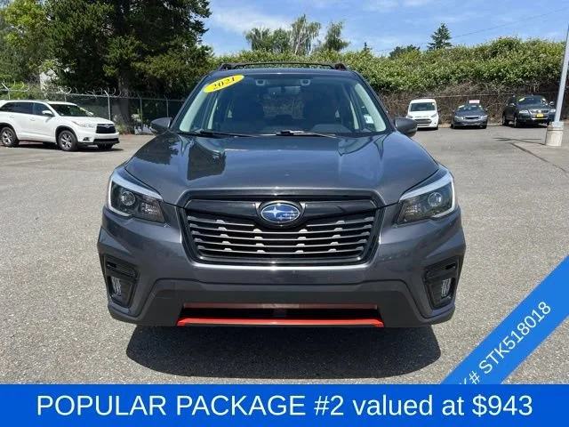 Used 2021 Magnetite Gray Metallic Subaru Sport image 2