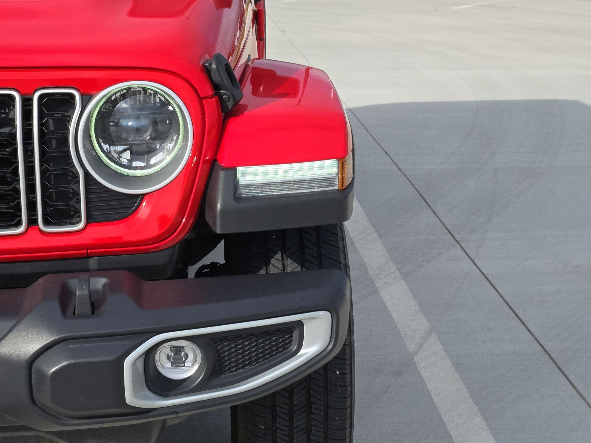 Used 2025 Firecracker Red Clearcoat Jeep Sahara image 10