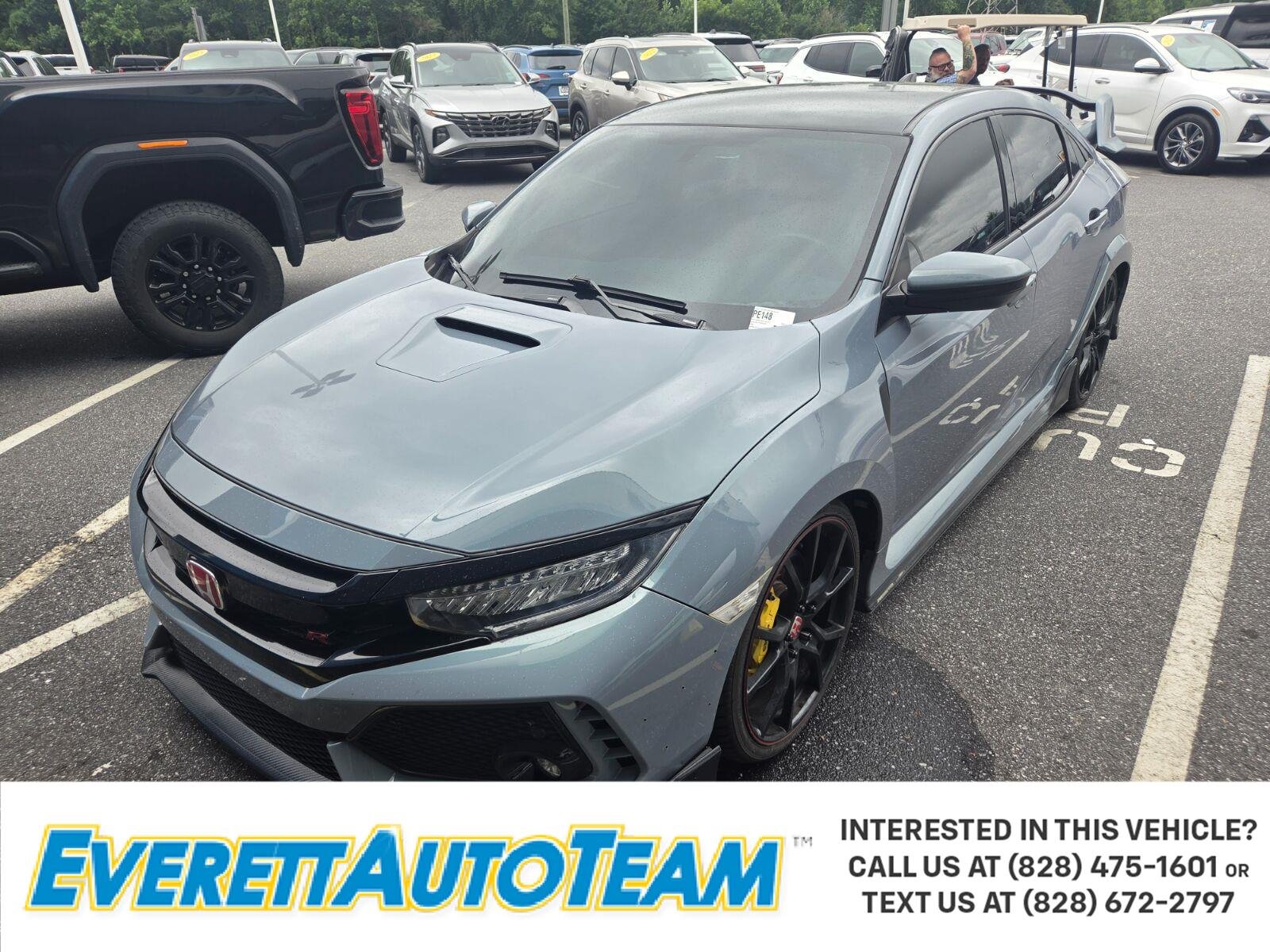 Gray 2019 Honda Civic Type R Hatchback Front-Wheel Drive Manual