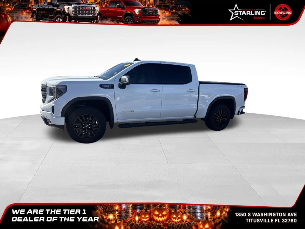 Certified Used 2025 Summit White GMC Elevation image 1
