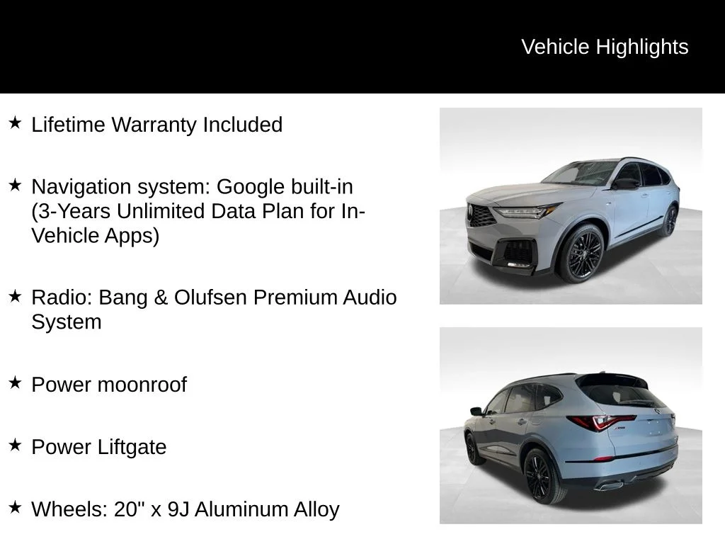 New 2026 Liquid Carbon Metallic Acura A-Spec Advance Package image 5