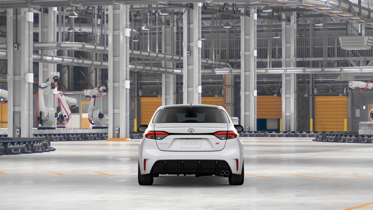 New 2026 Ice Cap with Midnight Black Metallic roof Toyota SE image 8