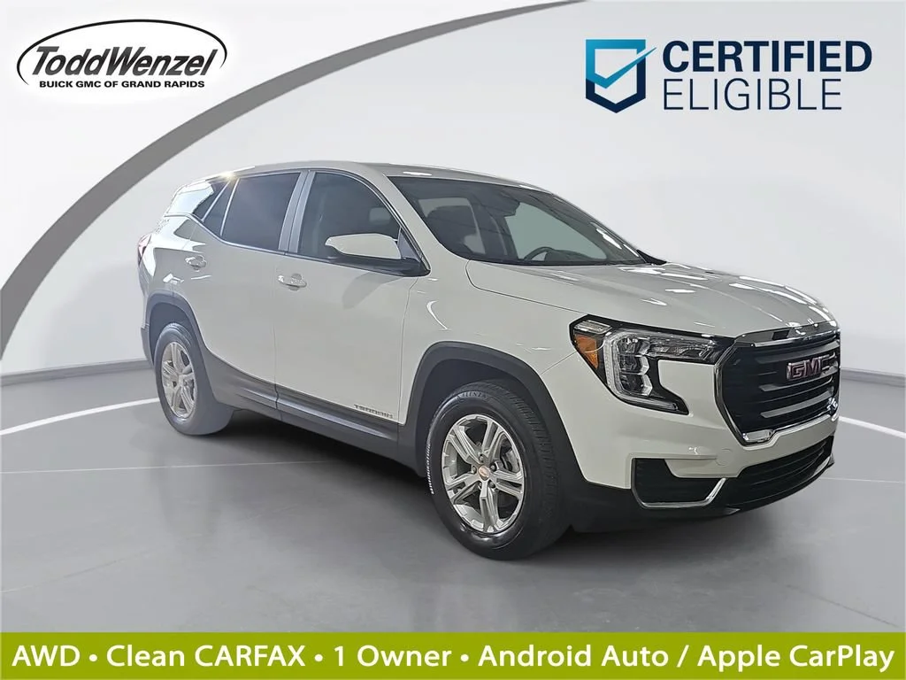 Certified Used 2023 Summit White GMC SLE image 1