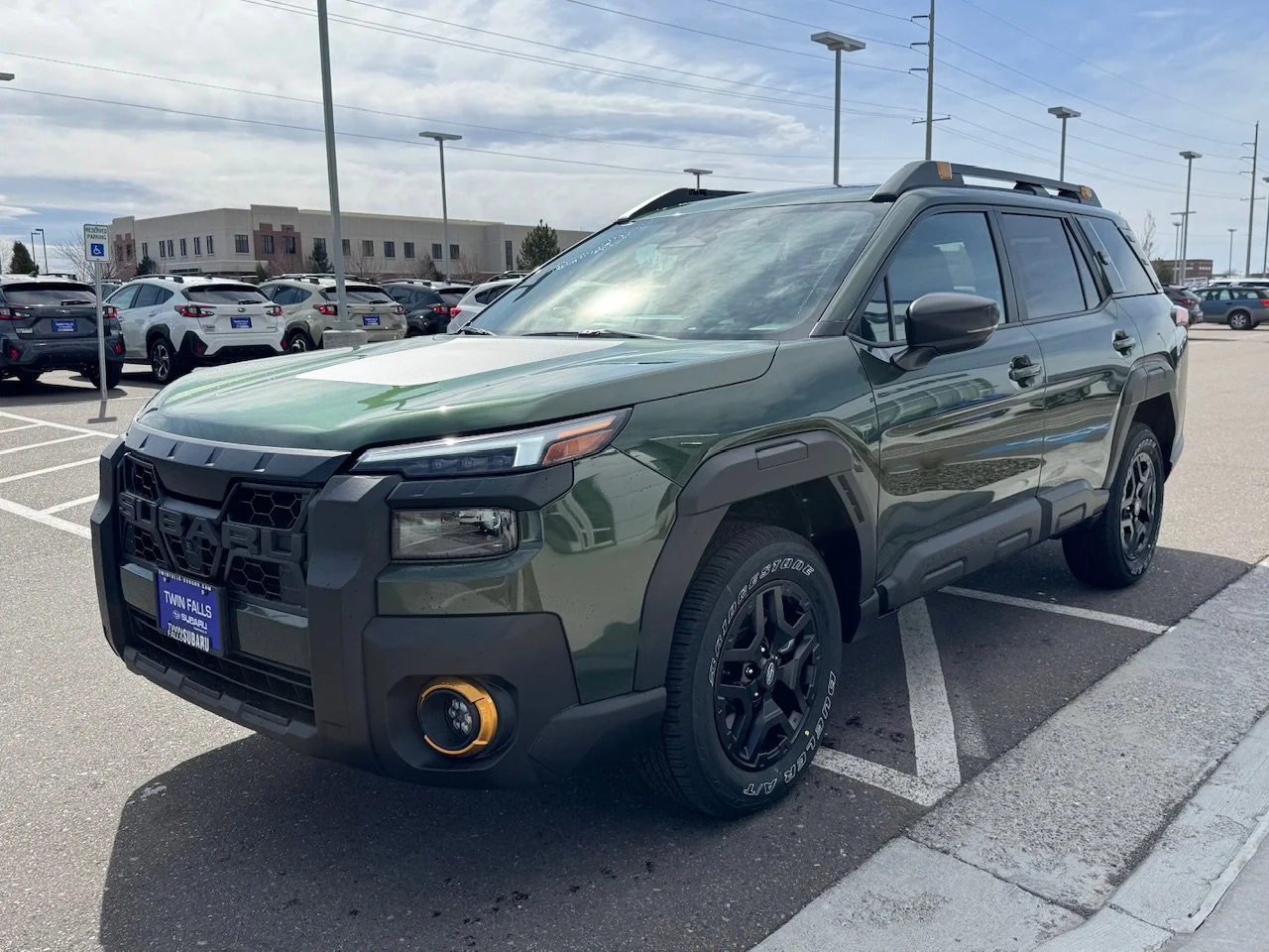 New 2026 Deep Emerald Green Pearl Subaru Wilderness image 3