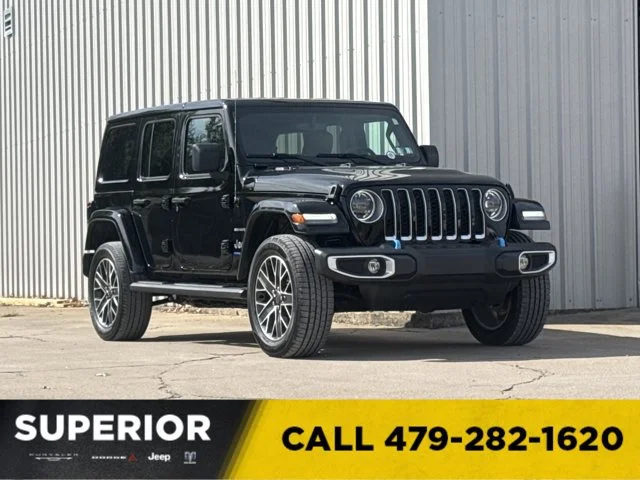 Used 2023 Black Jeep Sahara 4xe image 1
