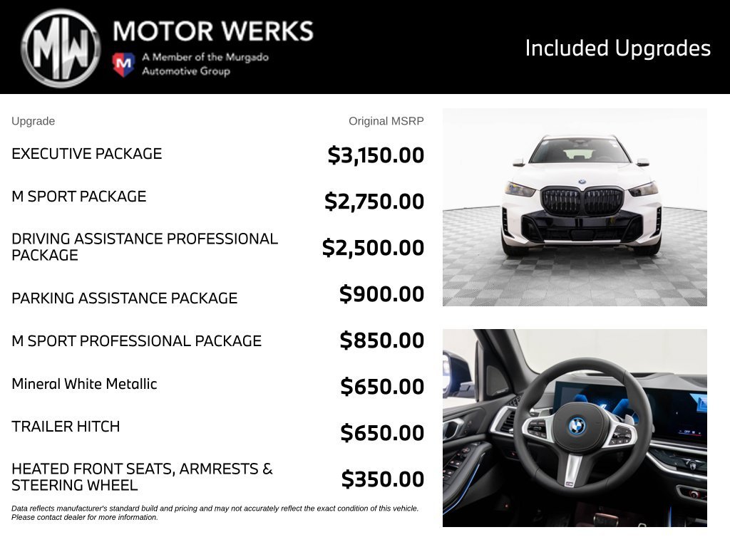 Certified Used 2026 Mineral White Metallic BMW xDrive50e image 4