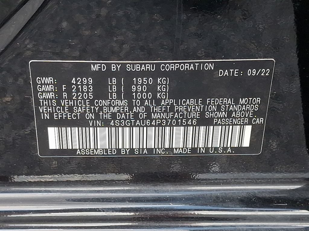 Used 2023 Crystal Black Silica Subaru Limited image 27