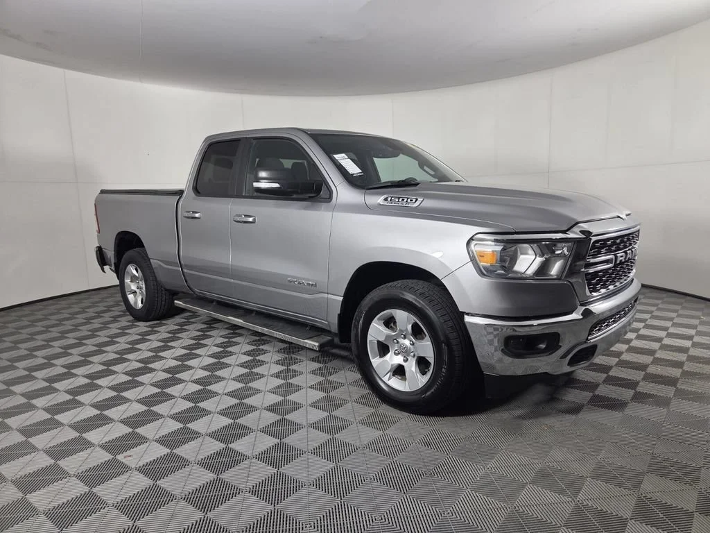 Used 2022 Billet Silver Metallic Clearcoat Ram Big Horn image 3