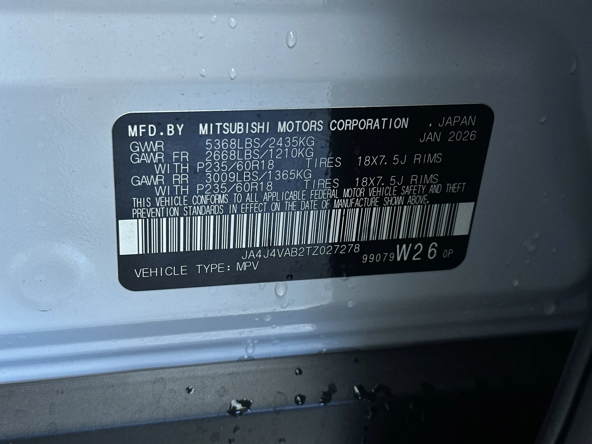 New 2026 White Diamond/Black Roof Mitsubishi Trail Edition image 12