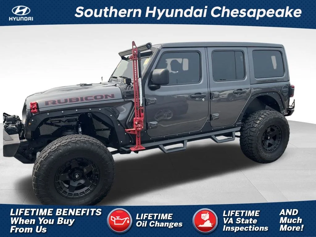 Used 2021 Gray Jeep Unlimited Rubicon image 1