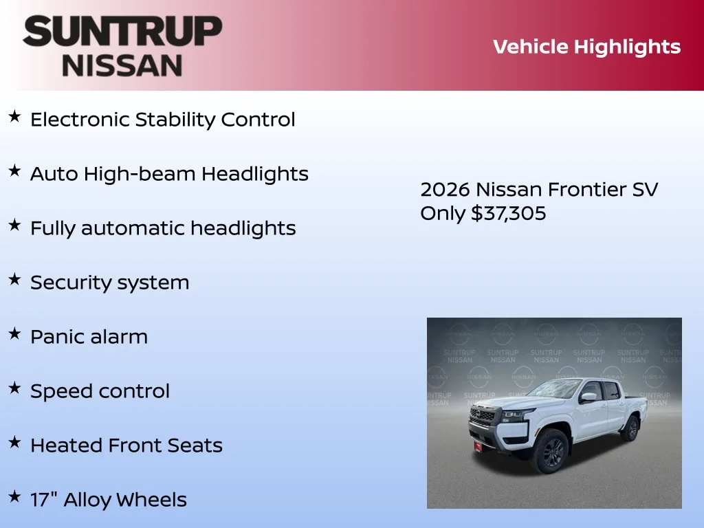 New 2026 Glacier White Nissan SV image 30