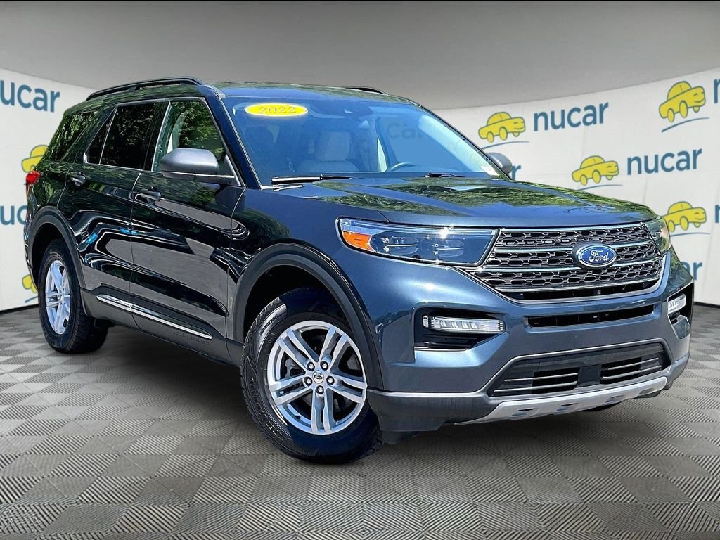 Used 2022 Blue Ford XLT image 1