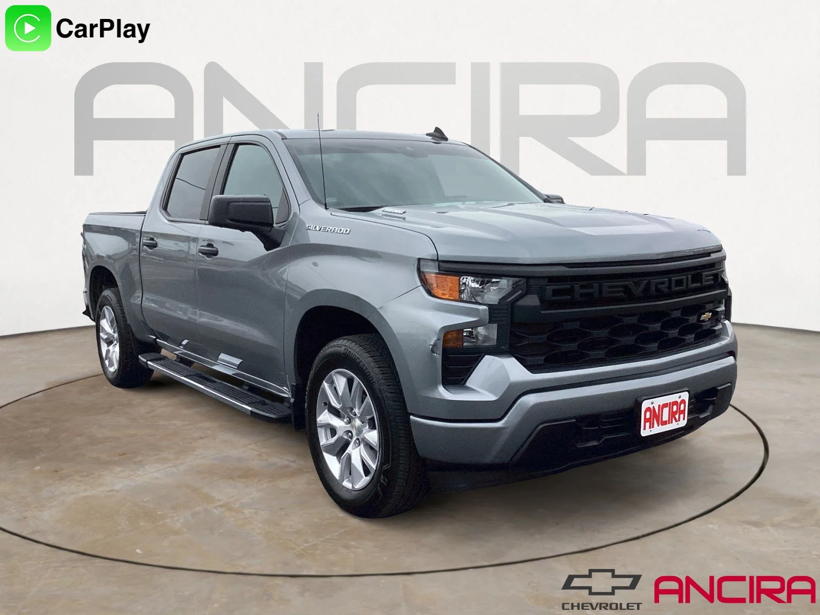 Used 2025 Sterling Gray Metallic Chevrolet Custom image 1