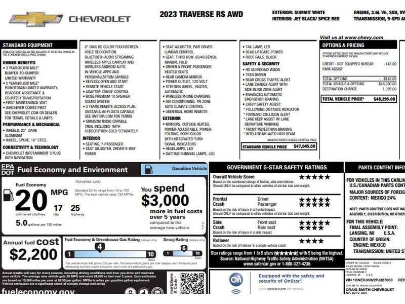 1GNEVJKW2PJ327039