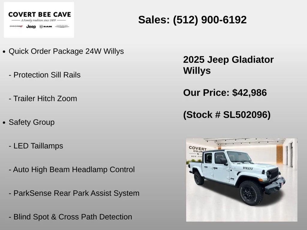 New 2025 Bright White Clear-Coat Exterior Paint Jeep Willys image 33
