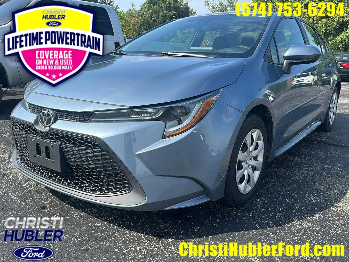 Used 2020 Celestite Gray Metallic Toyota LE image 1