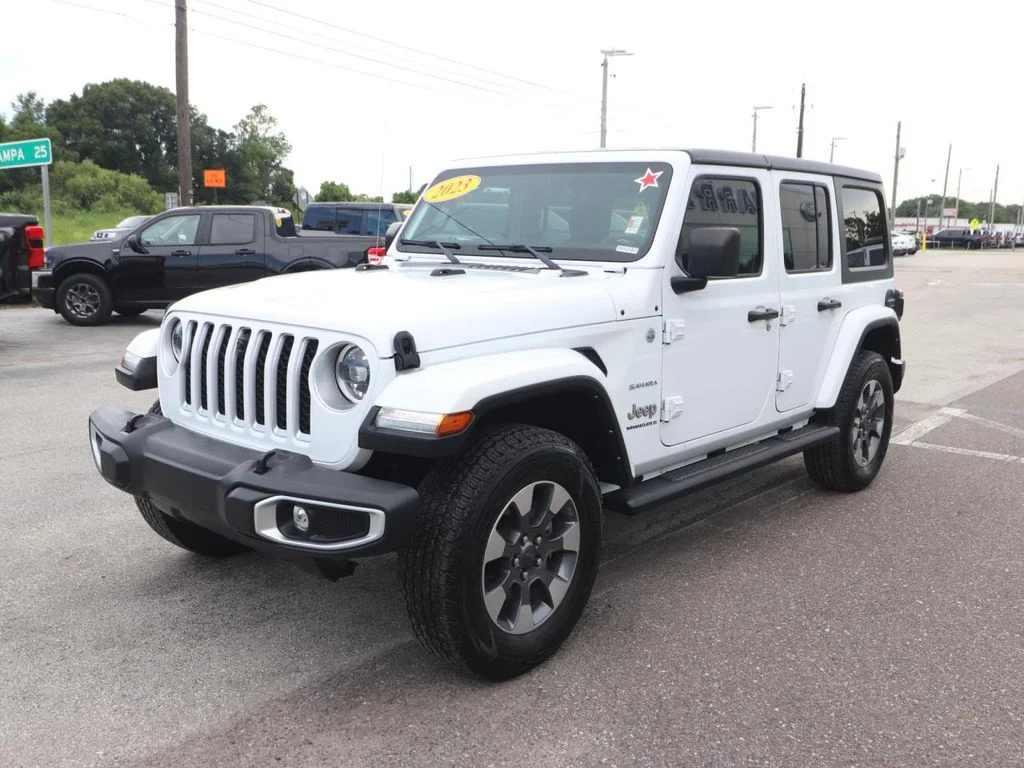 Certified Used 2023 White Jeep Sahara image 5