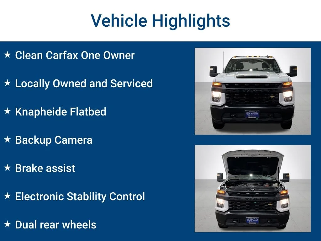 Used 2021 White Chevrolet Work Truck image 3