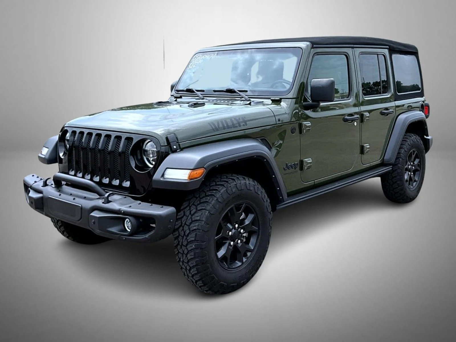 Used 2022 Green Jeep Unlimited Willys image 1