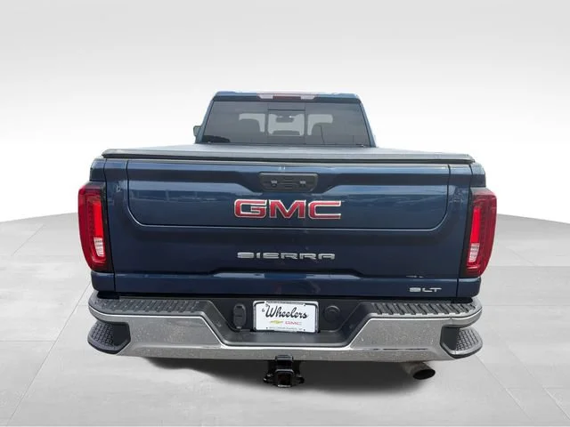 Used 2021 PACIFIC BLUE METALLIC GMC SLT image 4
