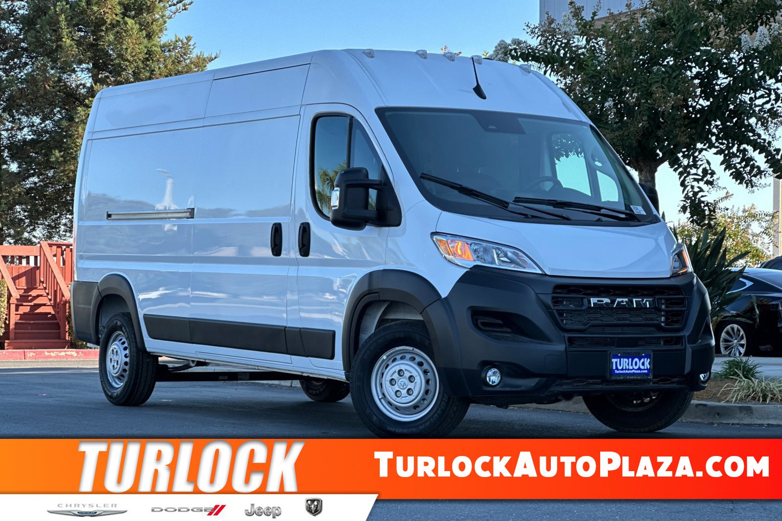 Bright White Clear-Coat Exterior Paint 2025 RAM ProMaster 2500 Tradesman 159 High Roof Cargo Van FWD Van Front-Wheel Drive 9-Speed Automatic