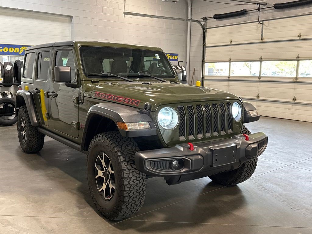 Used 2021 Sarge Green Clearcoat Jeep Unlimited Rubicon image 3